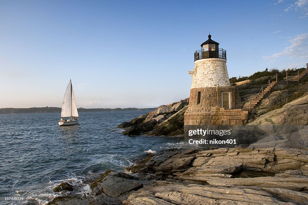 Colina do Castelo farol, Newport Rhode Island