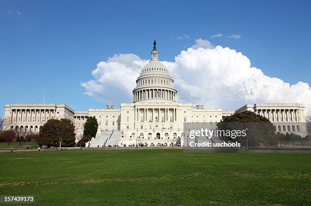 u.s. capitol in spring - library of congress stock pictures, royalty-free photos & images
