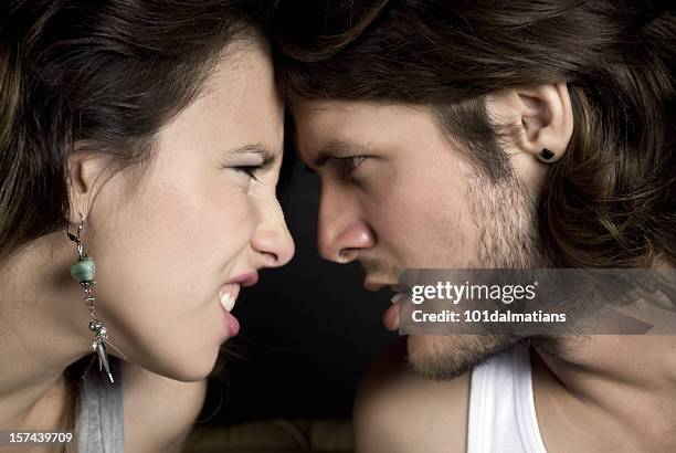 hate you! - forehead stock pictures, royalty-free photos & images