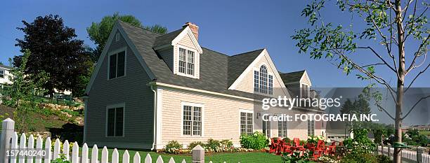 modern house exterior - american house stock pictures, royalty-free photos & images