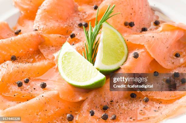 salmon - smoked salmon stock pictures, royalty-free photos & images