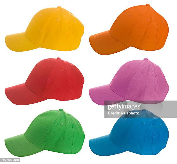 colorful baseball caps - keps bildbanksfoton och bilder