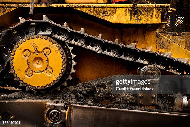 dozer detalle - maquinaria de construcción fotografías e imágenes de stock