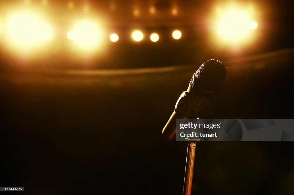 Microphone On Stage