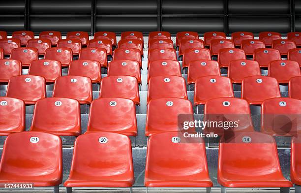 empty stadium seats - empty seat stock pictures, royalty-free photos & images