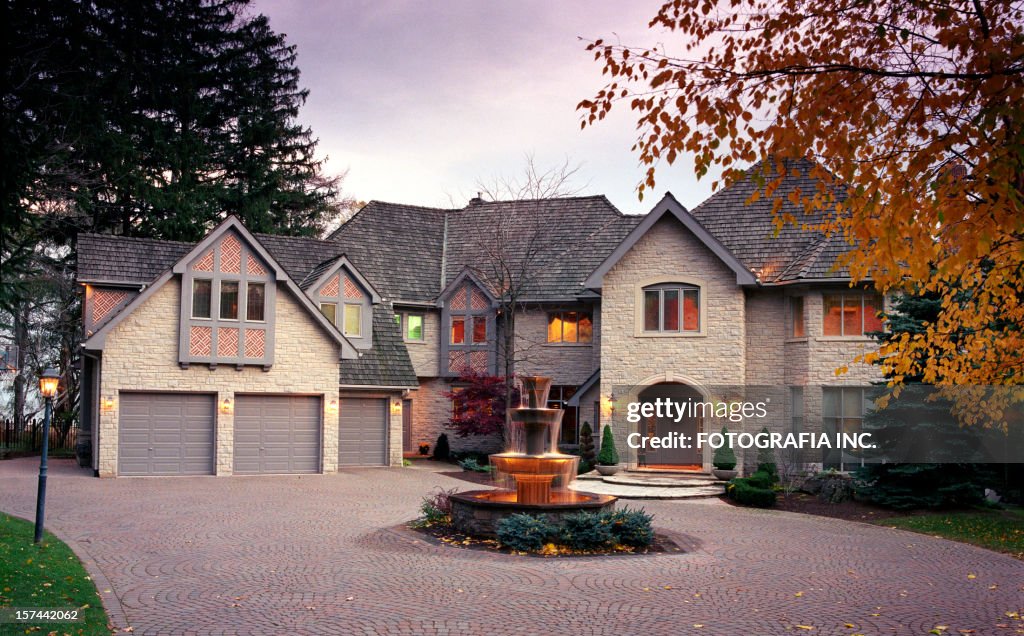 Mansion Exterior in the evening