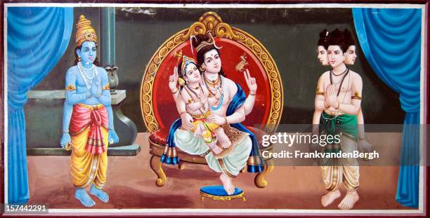 hinduism - indian painting stock pictures, royalty-free photos & images