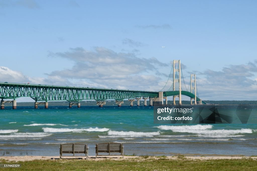 Mackinac Bridge and the Straits