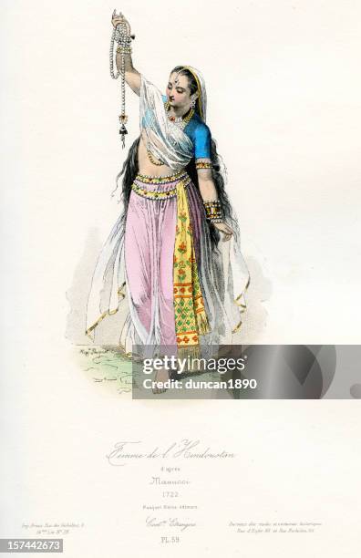 illustrations, cliparts, dessins animés et icônes de femme en costume d'indien traditionnel - costume dindien