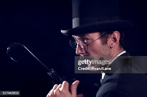 Classy Mustache Gentleman Detective / Sherlock Holmes