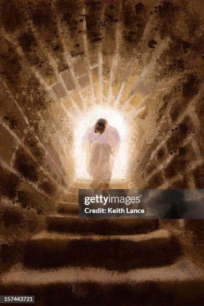 resurrection of jesus christ (illustration) - resurrection religion 幅插畫檔、美工圖案、卡通及圖標