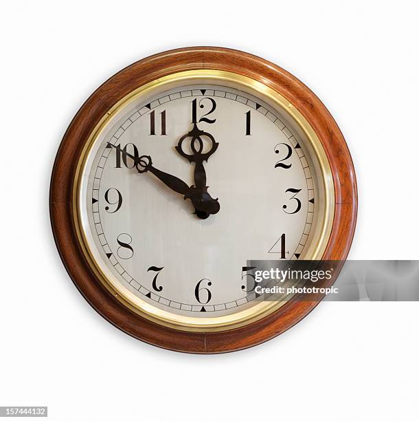 old fashioned wall clock - wall clock stock pictures, royalty-free photos & images