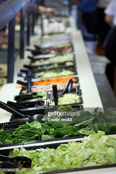 salad bar vista - salad bar stock pictures, royalty-free photos & images