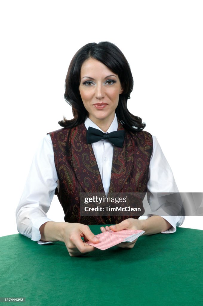 Casino card dealer