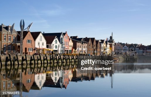 View of the port of Husum - North Sea View of the port of Husum - North Sea