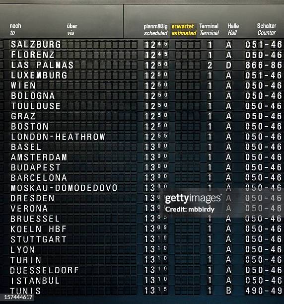 tabela de chegadas e saídas - símbolo de informação imagens e fotografias de stock