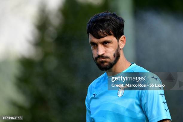 Luis Alberto of SS Lazio during the SS Lazio training session on July 27, 2023 in Auronzo di Cadore, Italy.