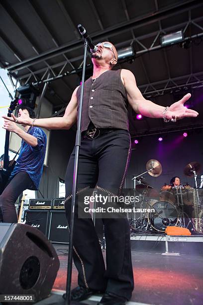 Vocalist Geoff Tate performs onboard Shiprocked! cruise on November 30, 2012 in Fort Lauderdale, Florida.