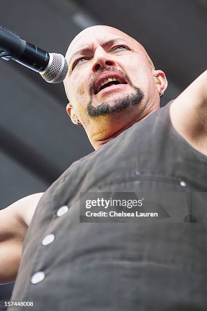 Vocalist Geoff Tate performs onboard Shiprocked! cruise on November 30, 2012 in Fort Lauderdale, Florida.