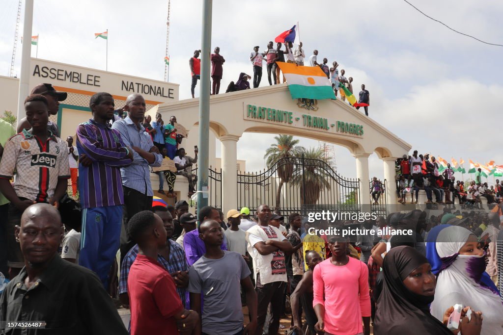 Pro-coup demonstration in Niger's capital Niamey