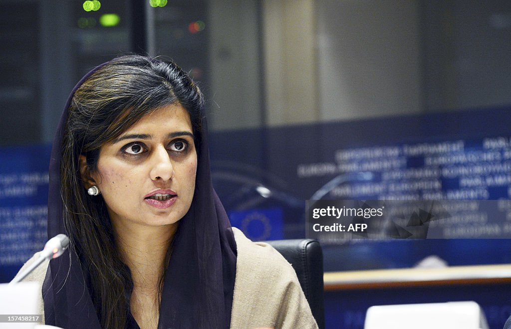Pakistan Rabbani Pakistani Foreign Minister Hina Rabbani Khar addresses on December 3 ...