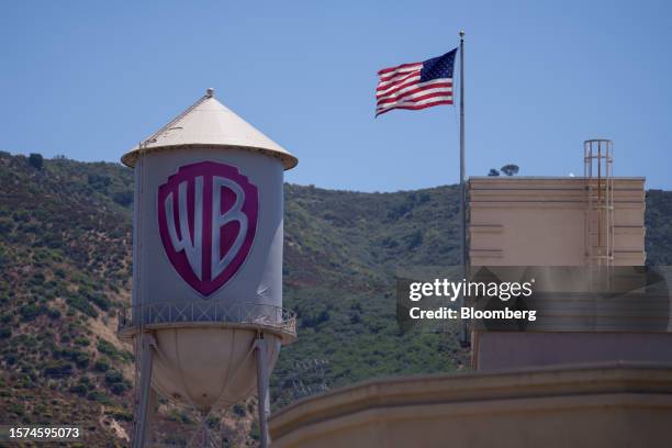 Warner Bros. Studios in Burbank, California, US, on Wednesday, Aug. 2, 2023. Warner Bros Discovery Inc. Released earnings figures on Aug. 3....
