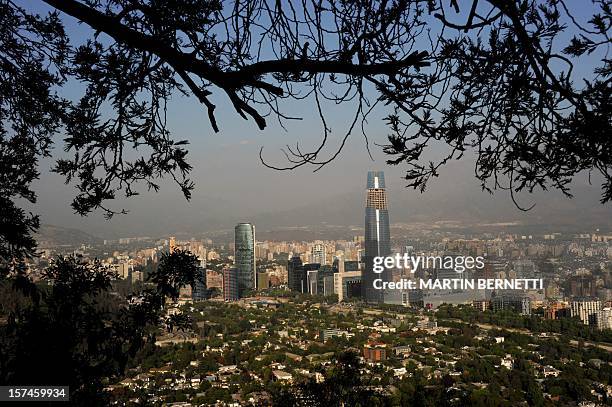 Chile-architecture-business,FEATURE by Paulina Abramovich View of the Gran Torre Costanera Center building under construction, the tallest in South...