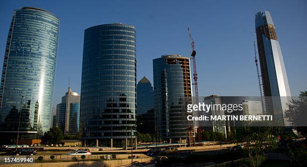 Chile-architecture-business,FEATURE by Paulina Abramovich View of the Gran Torre Costanera Center building under construction, the tallest in South...