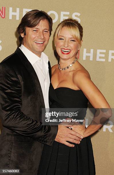 Actors Grant Show and Katherine LaNasa attend the CNN Heroes: An All Star Tribute at The Shrine Auditorium on December 2, 2012 in Los Angeles,...