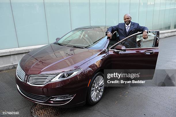 Emmitt Smith attends as Ford Unveils New Brand Direction For Lincoln At New York Press Event on December 3, 2012 in New York City.