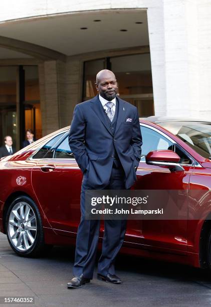 Lincoln Motor Company Ambassador Emmitt Smith attends Ford Lincoln Unveils New Brand Direction Lincoln With Emmitt Smith at Lincoln Center on...