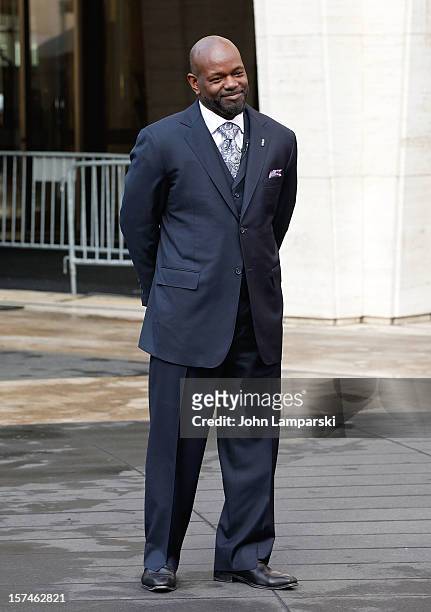 Lincoln Motor Company Ambassador Emmitt Smith attends Ford Lincoln Unveils New Brand Direction Lincoln With Emmitt Smith at Lincoln Center on...