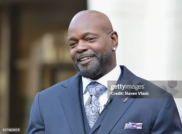 Lincoln Motor Company Ambassador Emmitt Smith attends Ford Lincoln Unveils New Brand Direction Lincoln With Emmitt Smith at Lincoln Center on...