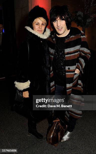 Lliana Bird and Noel Fielding attend the Turner Prize 2012 winner announcement at the Tate Britain on December 3, 2012 in London, England.