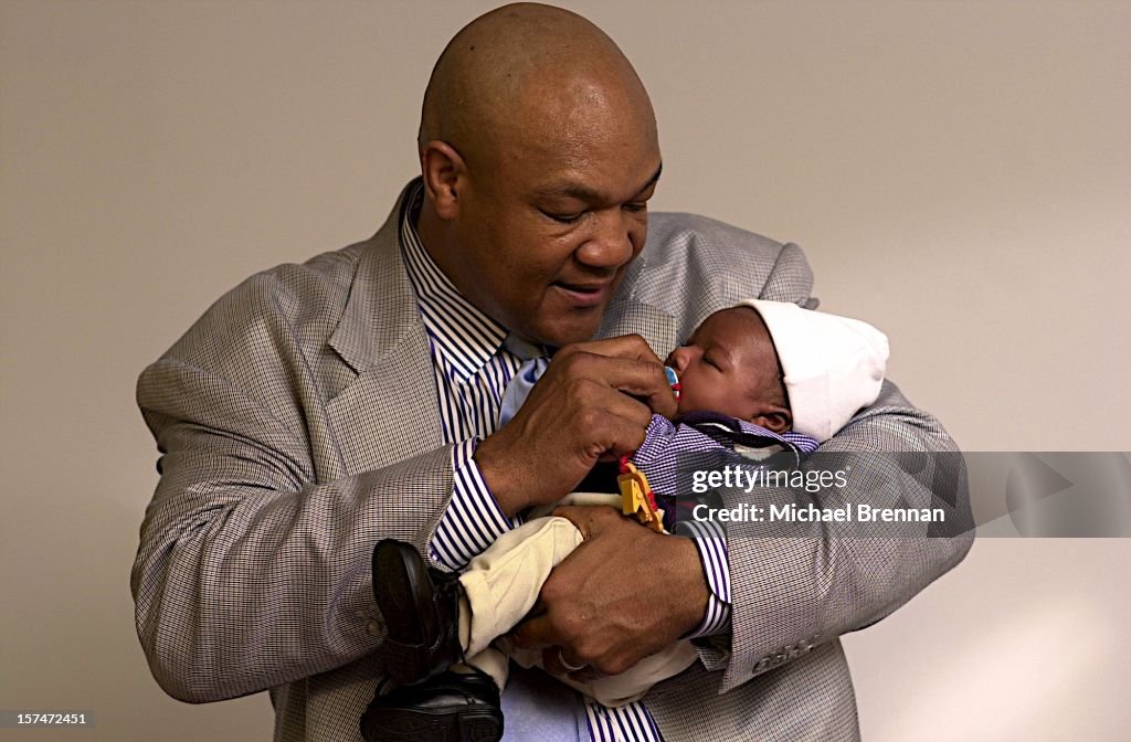 Foreman Baptises Child