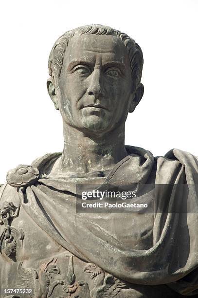 giulio cesare retrato-imperador romano - júlio césar imagens e fotografias de stock