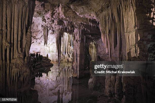 neptune-höhle - grotte stock-fotos und bilder