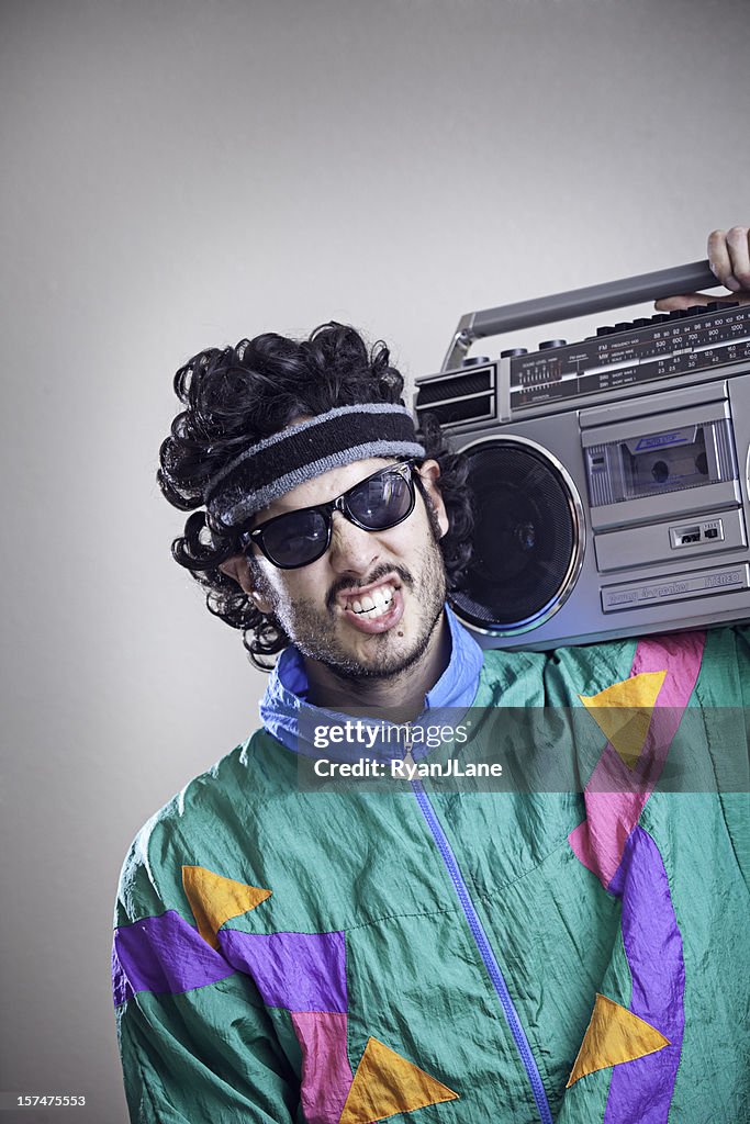 Men 80 Hip Hop Fashion Oversized Late 80s Hip Hop Fashion Mullet