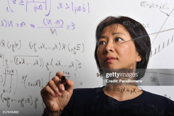 mathematician working - mathematician stockfoto's en -beelden