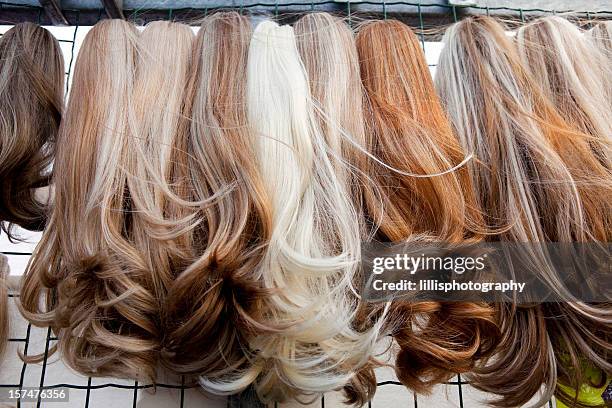 prolongamento de cabelo para venda em amsterdã - wig - fotografias e filmes do acervo