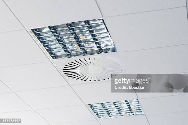 office ceiling - air ducts stock pictures, royalty-free photos & images