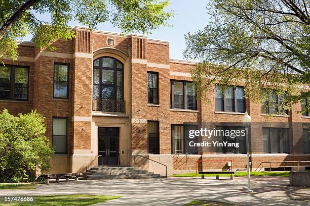 university lecture hall, college dorm, school or campus education building - campus bildbanksfoton och bilder