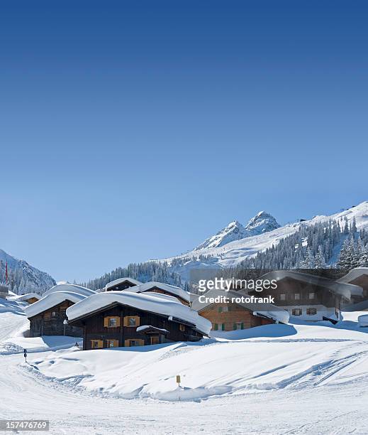 alps (image size xxxl) - montafon valley stock pictures, royalty-free photos & images