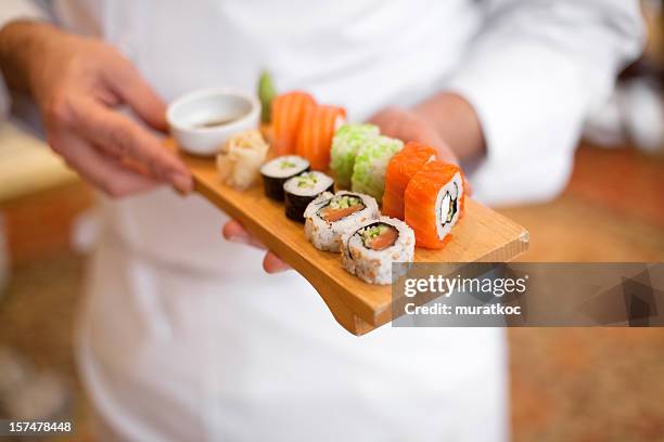 sushi - japanese food stock pictures, royalty-free photos & images