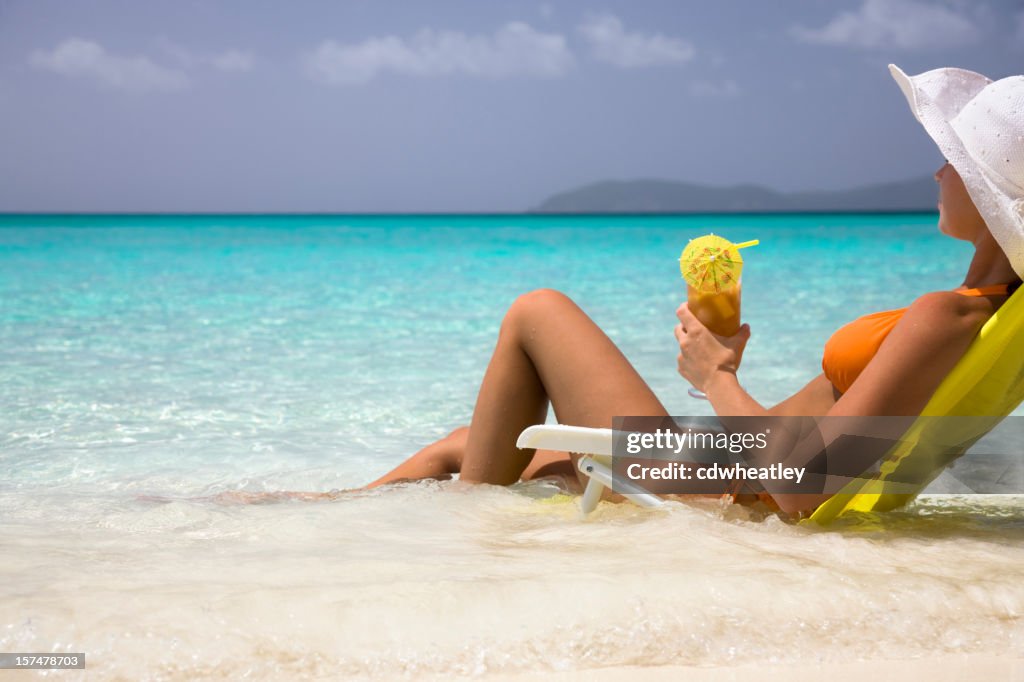 Lounging in paradise