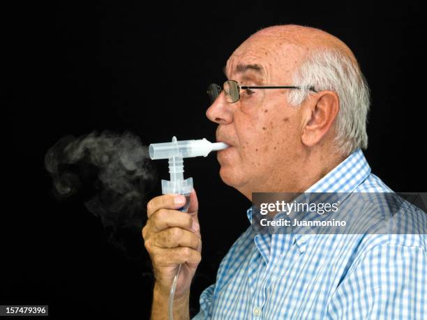 asthma treatment - emphysema stock pictures, royalty-free photos & images