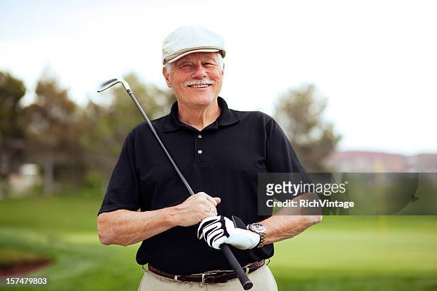 mature male golfer - golf driver stock pictures, royalty-free photos & images