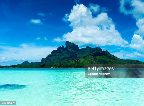bora-bora-holiday island - insel tahiti stock-fotos und bilder