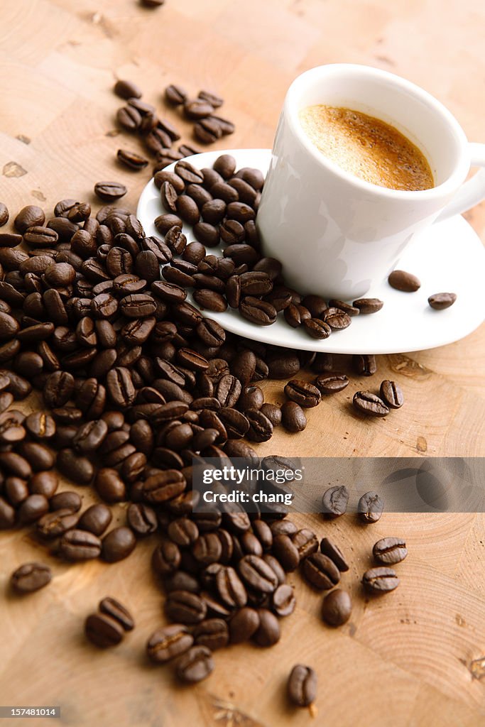 Coffee and beans