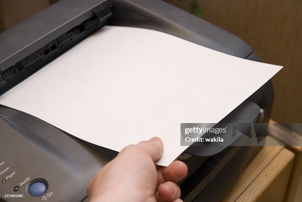 Ready printer sheet